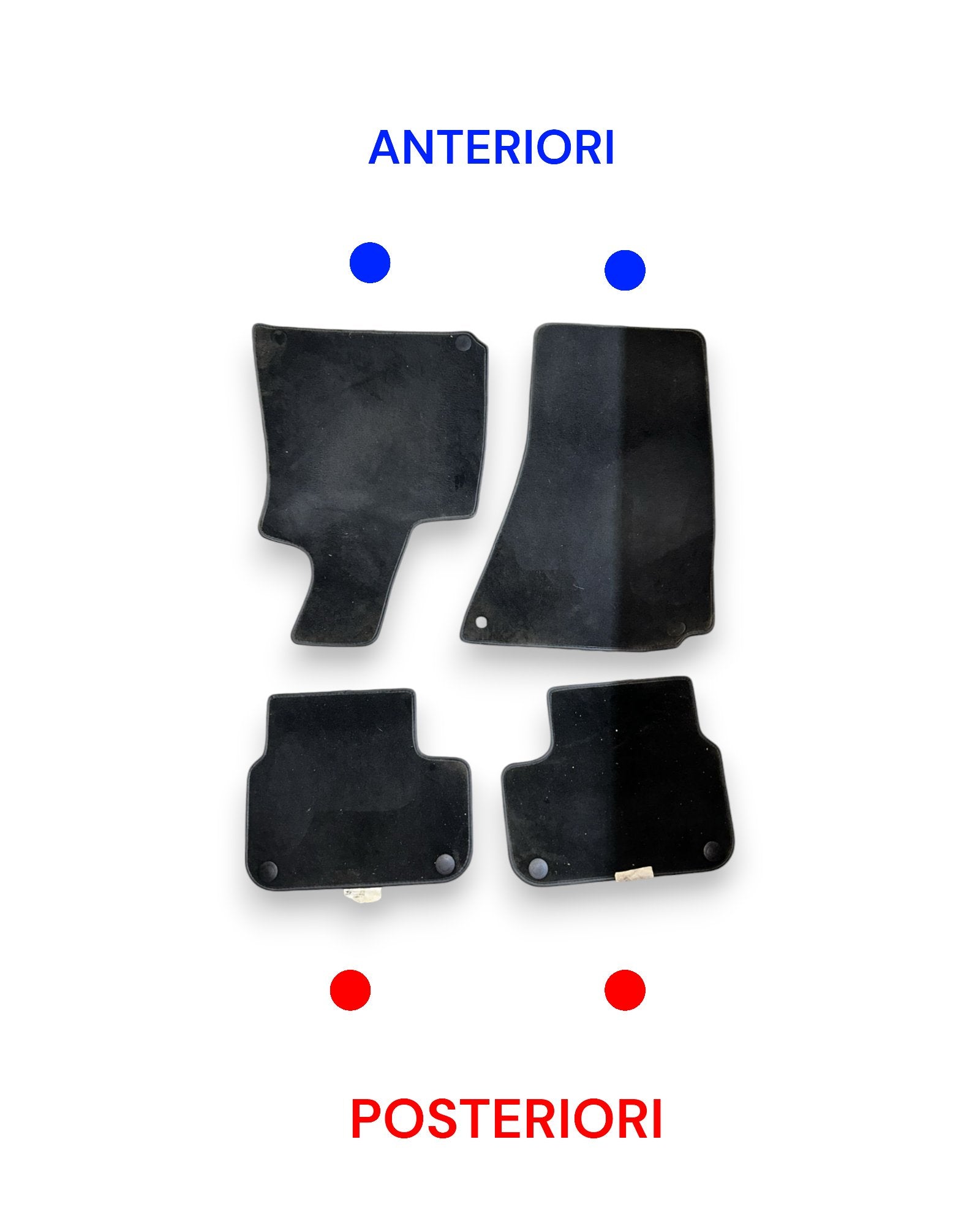 Tappeti / Tappetini Interni Maserati Ghibli cod.673004328 cod.6700239060 (2013 > ) - F&P CRASH SRLS - Ricambi Usati