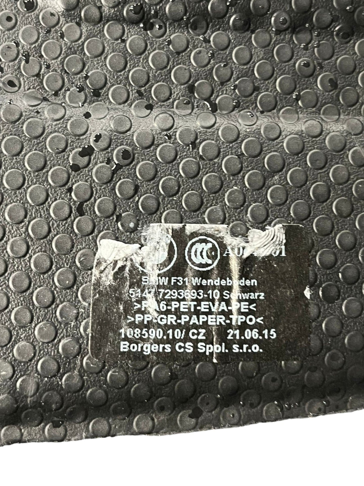 Carpet / trunk shelf Bmw series 3 F31 (2013 - 2019) cod.7293693 - 10 - F&P CRASH SRLS - Used Parts