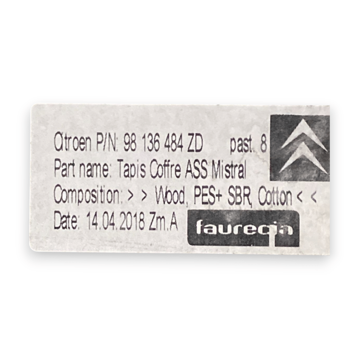 Tappeto / ripiano bagagliaio citroen c3 III cod:98136484zd (2016 - 2023) - F&P CRASH SRLS - Ricambi Usati
