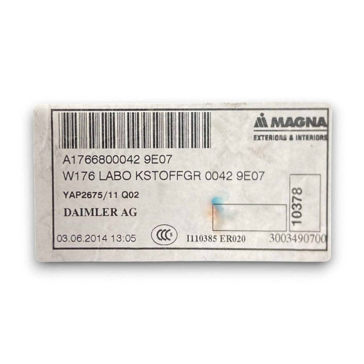 Tappeto / ripiano bagagliaio mercedes benz classe a w176 cod . A1766800042 (2012 > 2018) - F&P CRASH SRL - Ricambi Usati