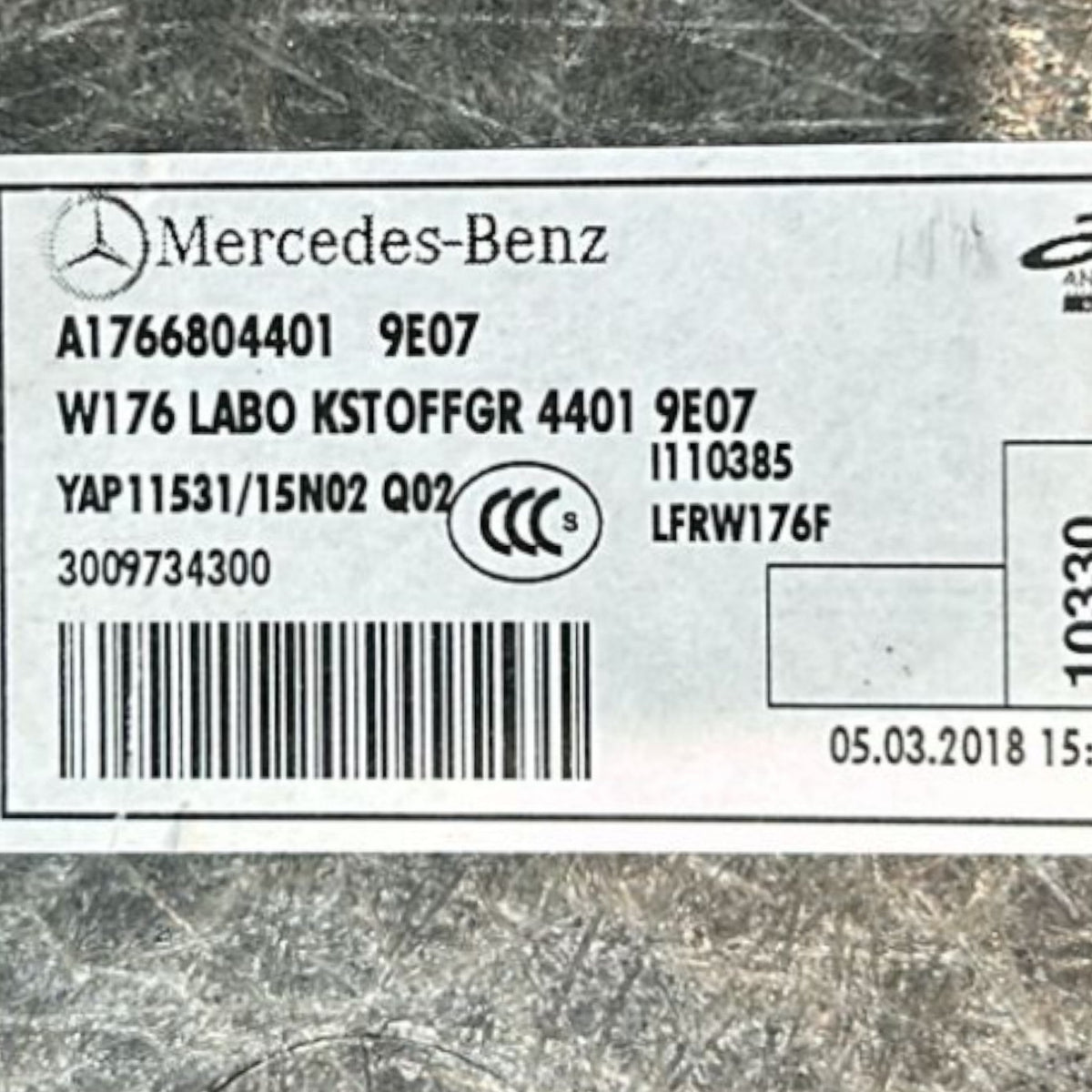 Tappeto / Ripiano Bagagliaio Mercedes Benz Classe A (W176) cod.A1766804401 (2012 > 2018) - F&P CRASH SRLS - Ricambi Usati