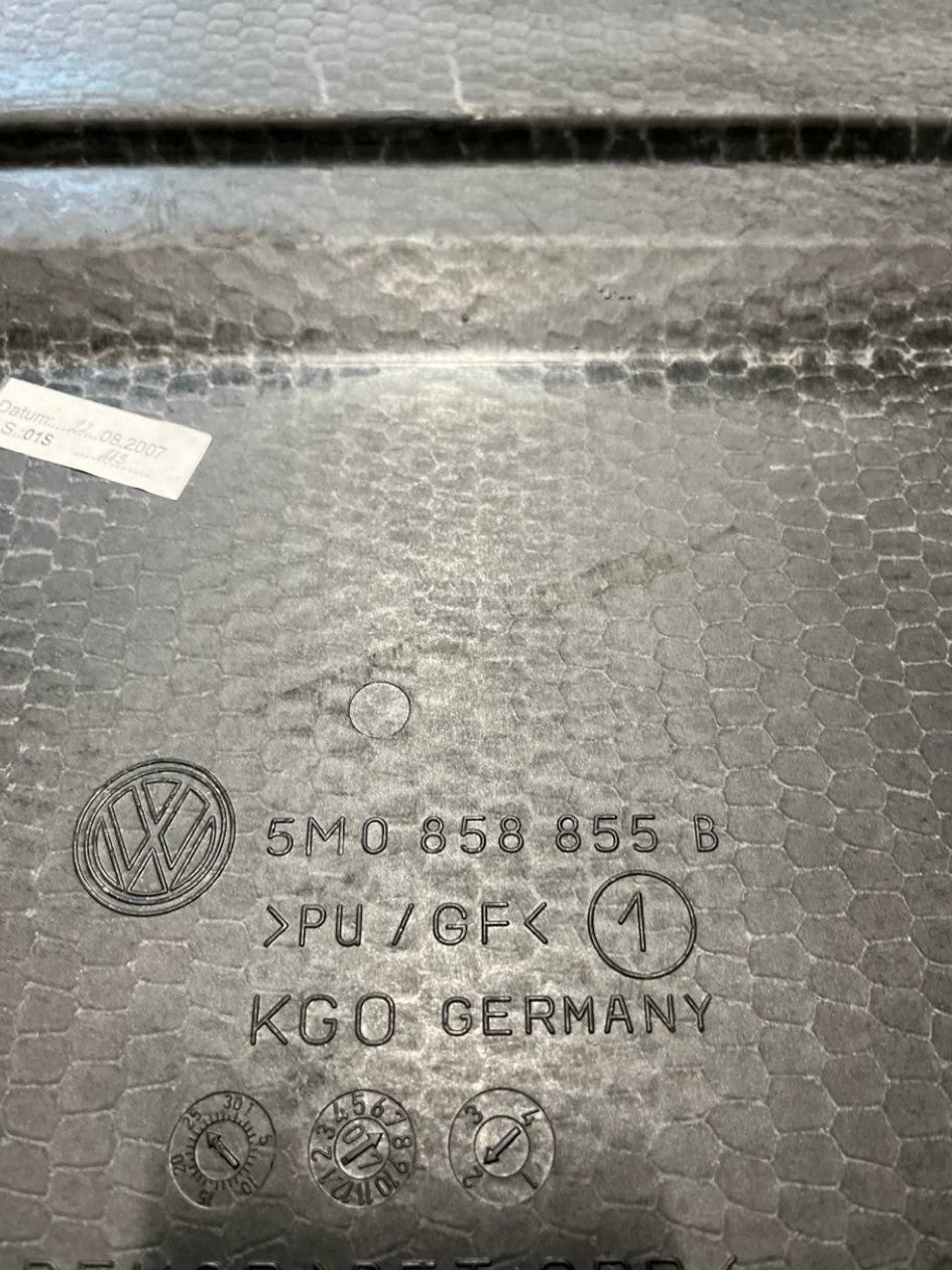 Carpet / trunk shelf Volkswagen Golf V plus (2004 - 2014) cod.5M0858855B - F&P CRASH SRLS - Used Parts