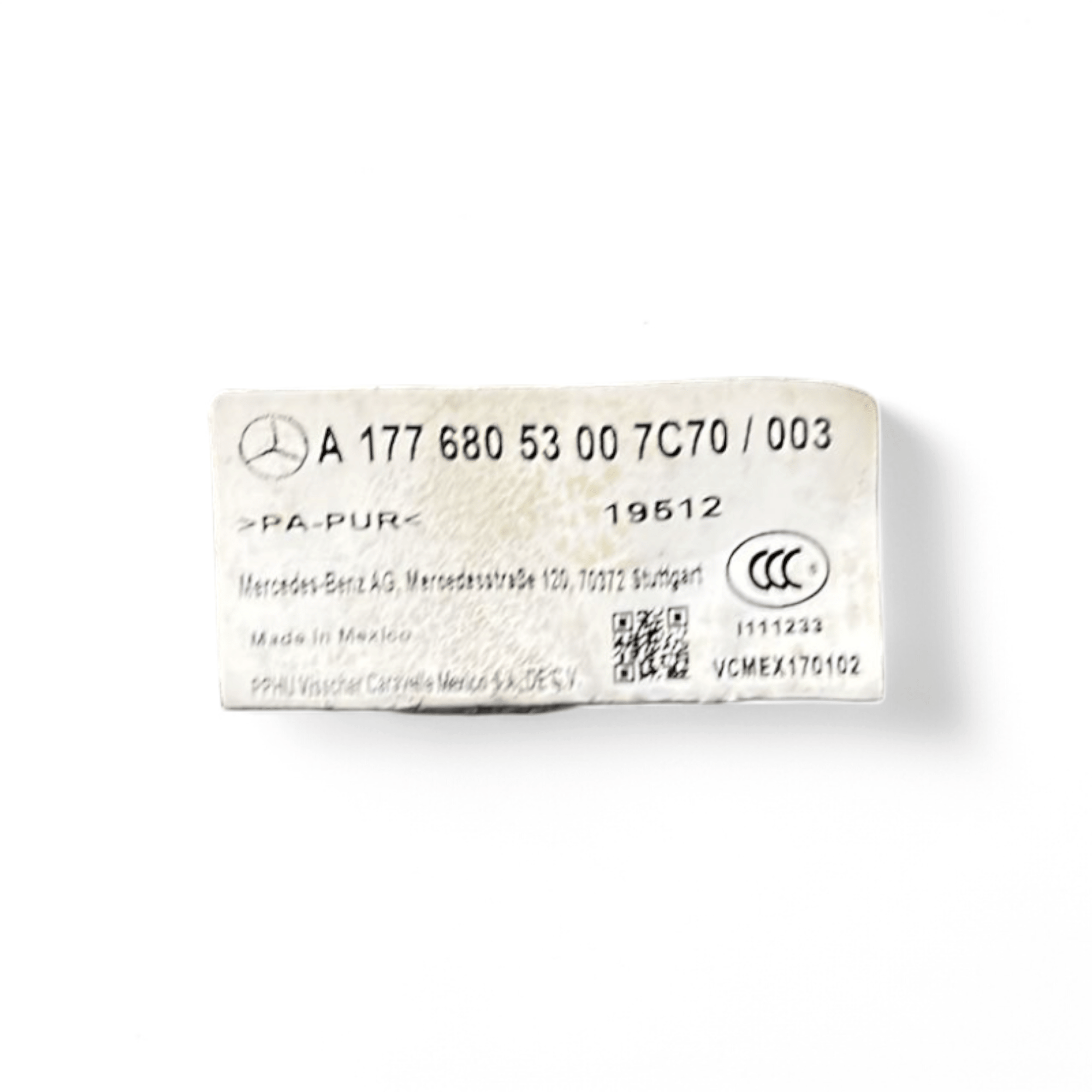Tappeto / tappetino anteriore sinistro Mercedes CLA X117 / W117 cod.A1776805300 (2013 - 2019) - F&P CRASH SRLS - Ricambi Usati