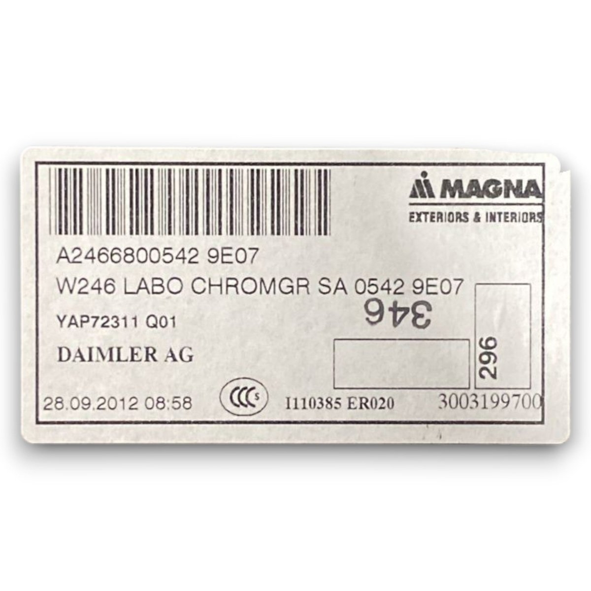 Tappetto / ripiano bagagliaio Mercedes Benz Classe b w246 cod . a2466800542 (2011 > 2018) - F&P CRASH SRL - Ricambi Usati