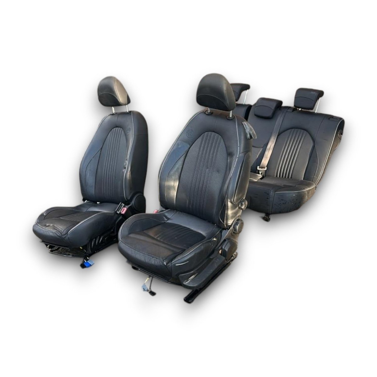 Tappezzeria / sedili Alfa Romeo Mito (2008 > 2018) in pelle neri - F&P CRASH SRL - Ricambi Usati