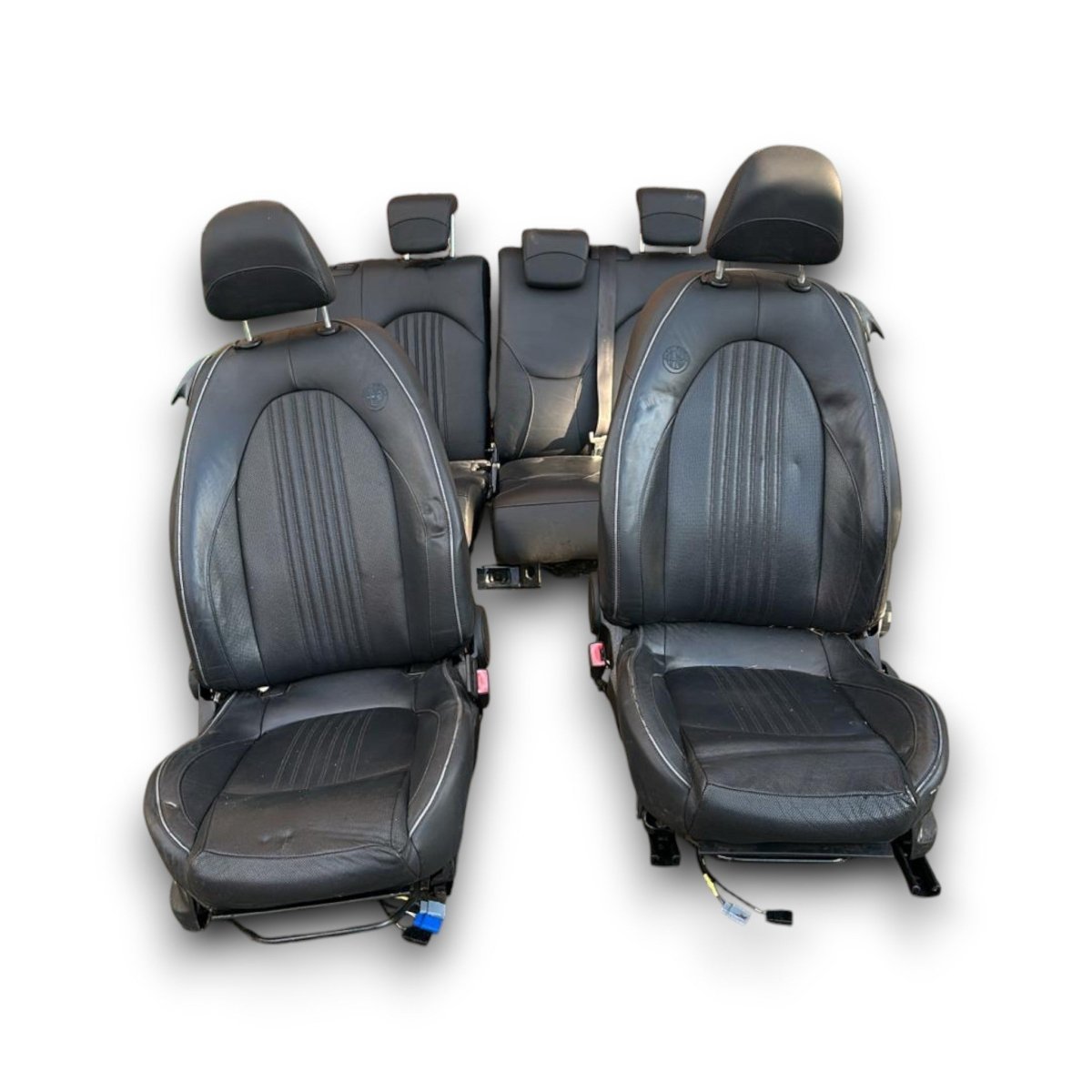 Tappezzeria / sedili Alfa Romeo Mito (2008 > 2018) in pelle neri - F&amp;P CRASH SRL - Ricambi Usati