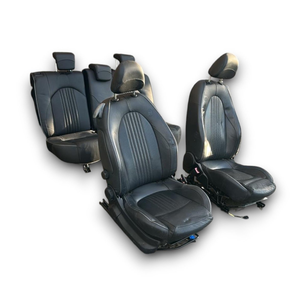 Tappezzeria / sedili Alfa Romeo Mito (2008 > 2018) in pelle neri - F&P CRASH SRL - Ricambi Usati