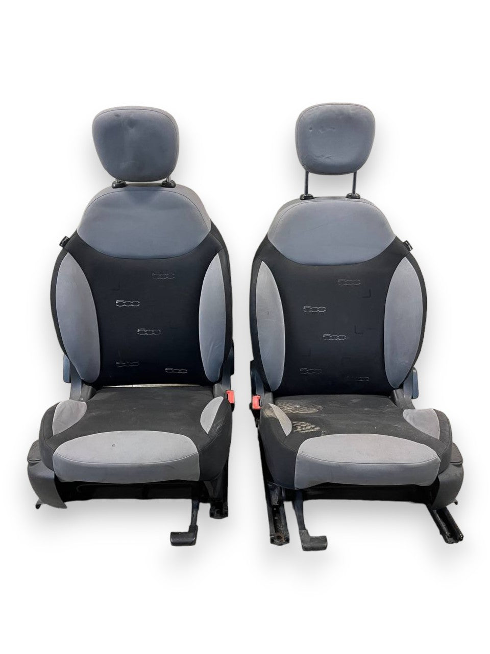 Tappezzeria / Sedili anteriori in Tessuto Nero e Grigio Fiat 500L (2014) - F&P CRASH SRLS - Ricambi Usati