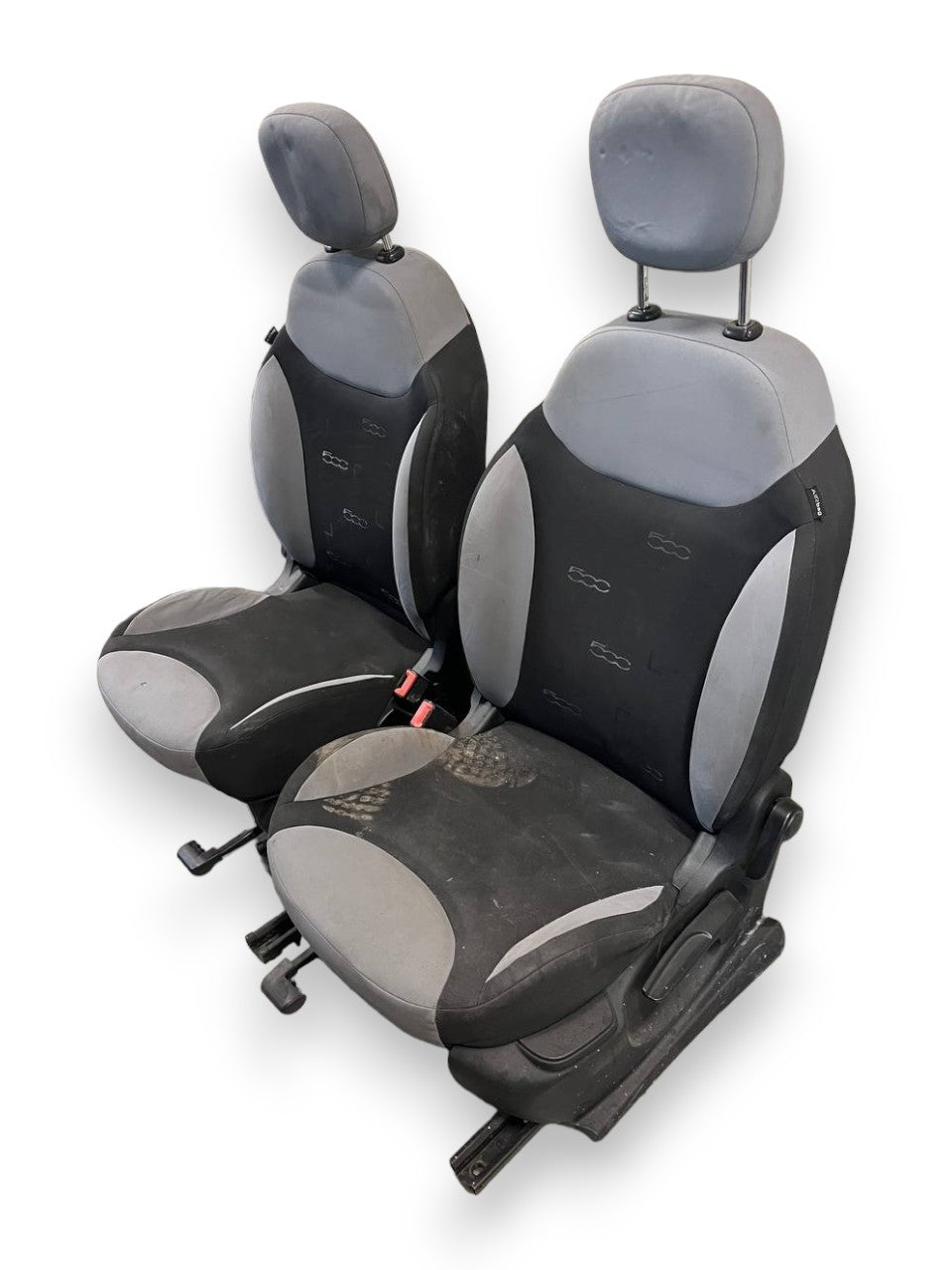 Tappezzeria / Sedili anteriori in Tessuto Nero e Grigio Fiat 500L (2014) - F&P CRASH SRLS - Ricambi Usati
