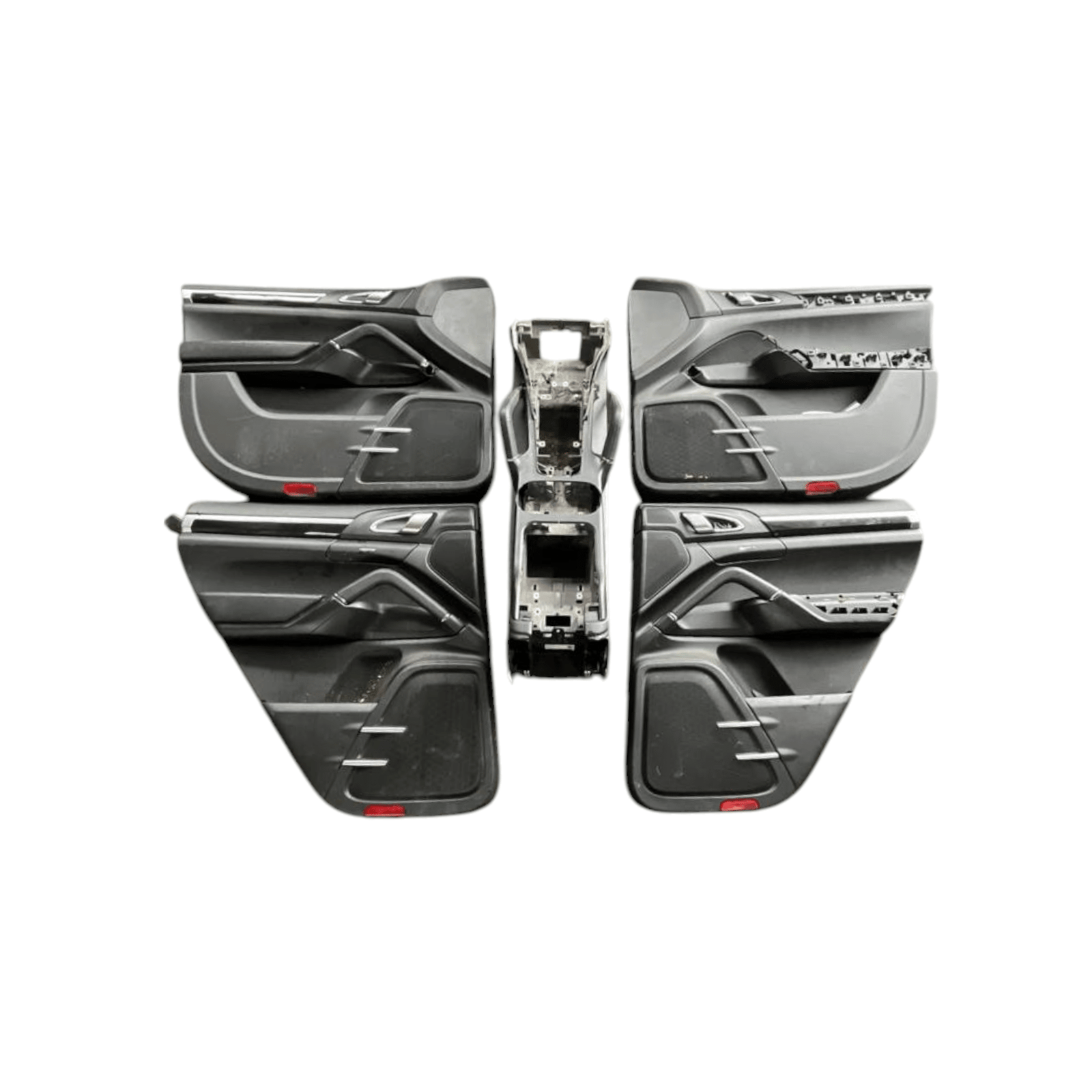 Tappezzeria / sedili completa in pelle con tunnel e pannelli Porsche Cayenne 92A (2011 - 2018) - F&P CRASH SRLS - Ricambi Usati