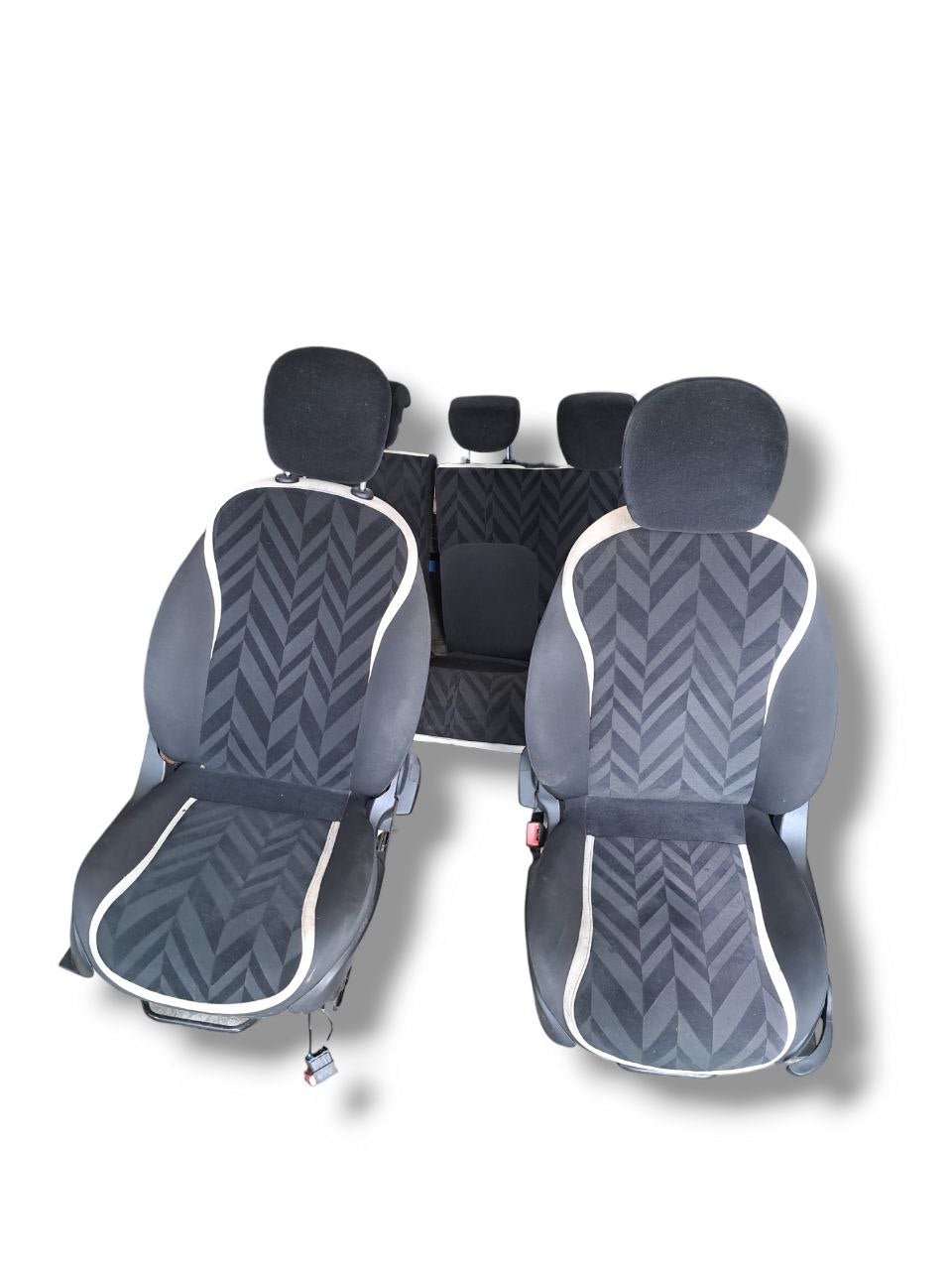 Tappezzeria / Sedili Completa in Tessuto Nera e Grigia Lancia Ypsilon (2011>) - F&P CRASH SRLS - Ricambi Usati