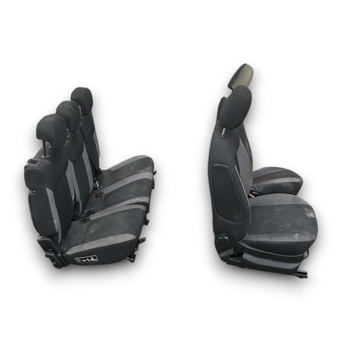 Tappezzeria / sedili Fiat Doblo (2009 > 2022) in stoffa neri e grigi - F&P CRASH SRL - Ricambi Usati