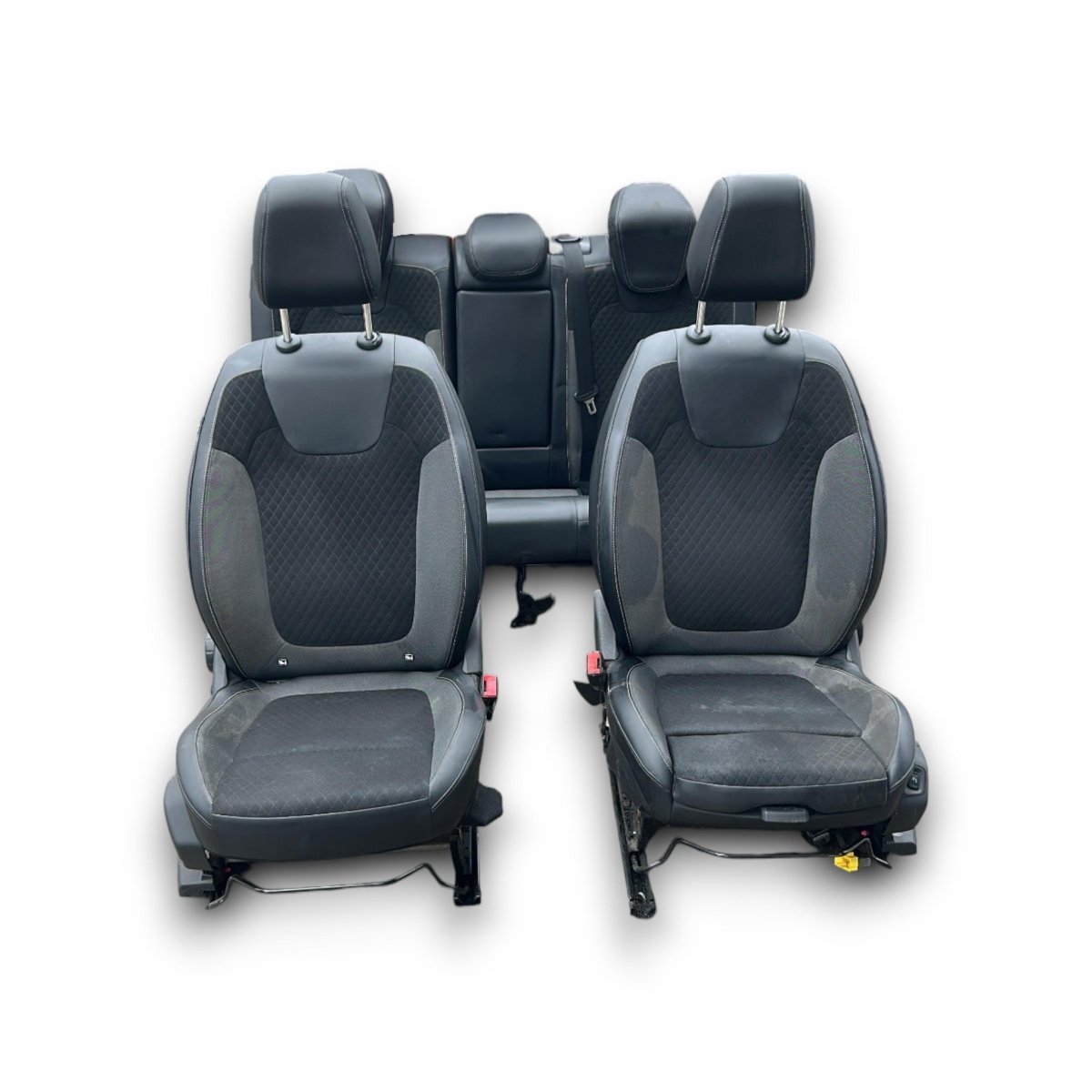 Tappezzeria / Sedili In Pelle E Stoffa Nera E Grigia Opel Grandland X (2017 > ) - F&P CRASH SRLS - Ricambi Usati