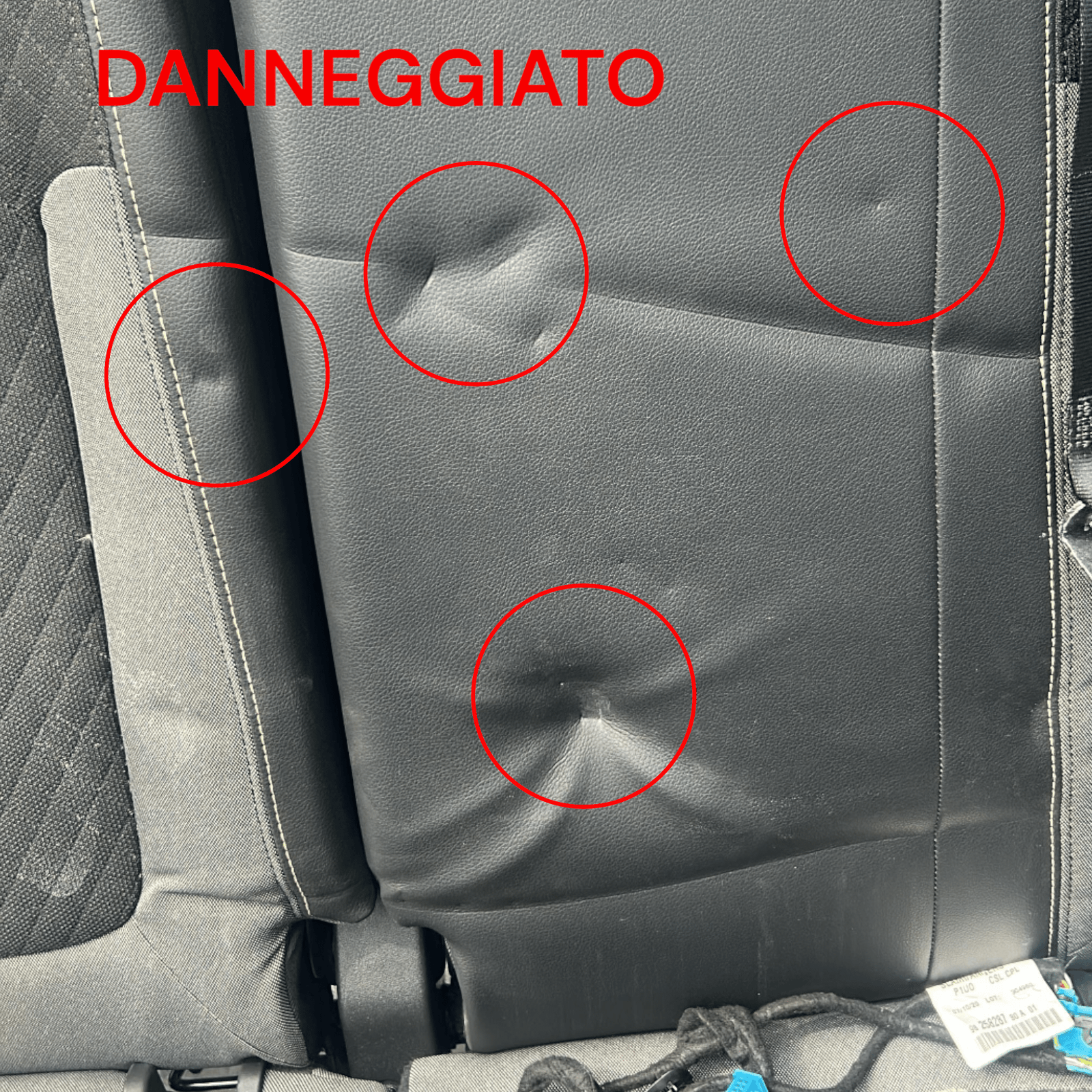 Tappezzeria / Sedili In Pelle E Stoffa Nera Opel Grandland X (2017 > ) - F&P CRASH SRLS - Ricambi Usati