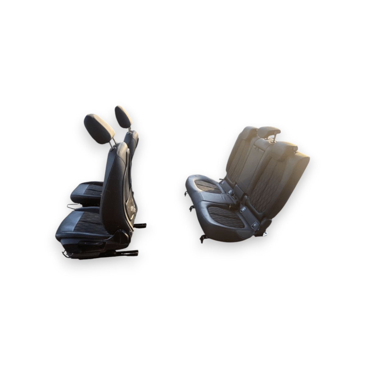 Tappezzeria / sedili in pelle e stoffa neri bmw x1 f48 (2015 - 2022) - F&P CRASH SRLS - Ricambi Usati