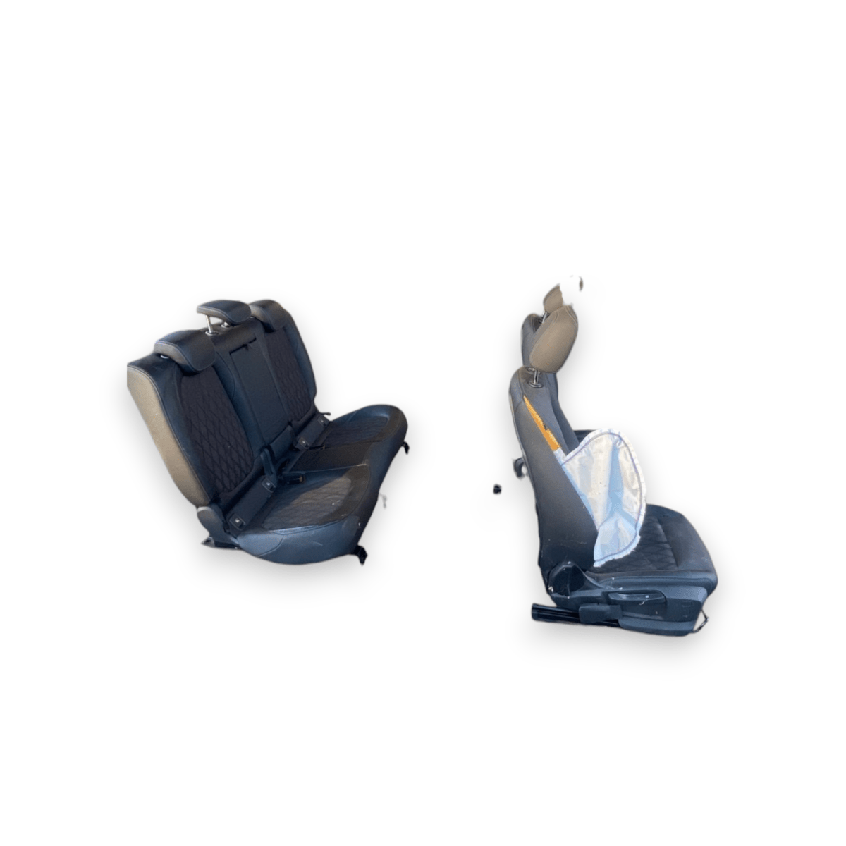 Tappezzeria / sedili in pelle e stoffa neri bmw x1 f48 (2015 - 2022) - F&P CRASH SRLS - Ricambi Usati