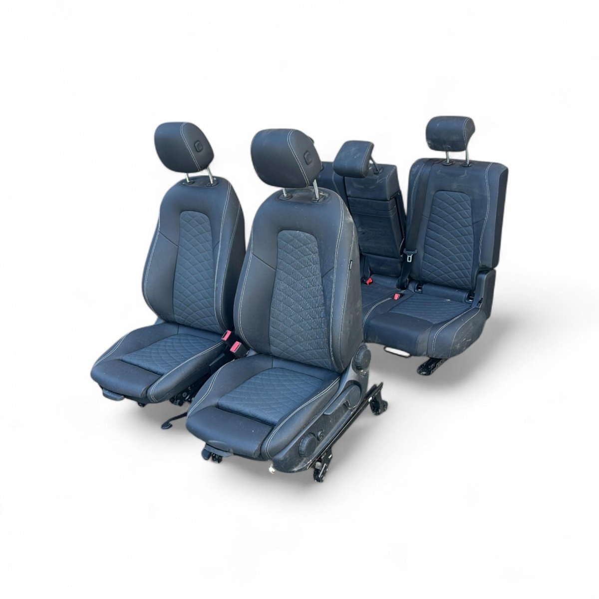 Tappezzeria / sedili in pelle e stoffa neri Mercedes Benz GLB (X247) (2019 > ) - F&P CRASH SRLS - Ricambi Usati