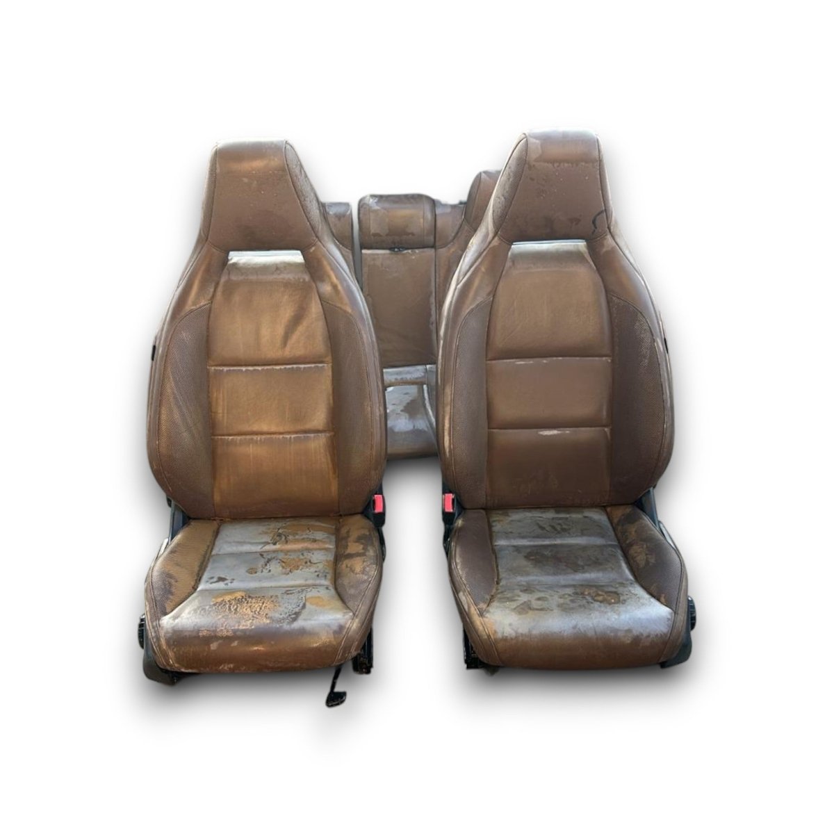 Tappezzeria / sedili in pelle marroni Mercedes Benz GLA (X156) (2013 &gt; 2019) - F&amp;P CRASH SRL - Ricambi Usati