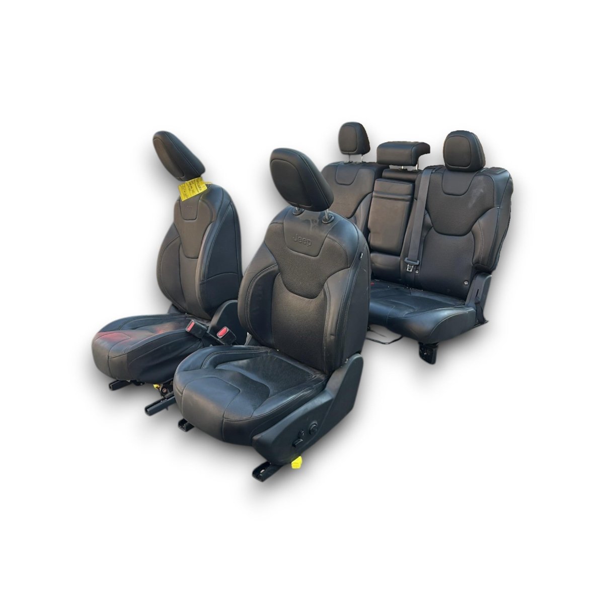 Tappezzeria / sedili in pelle neri Jeep Cherokee (KL) (limited) (2013 > 2023) + pannelli porta - F&P CRASH SRLS - Ricambi Usati