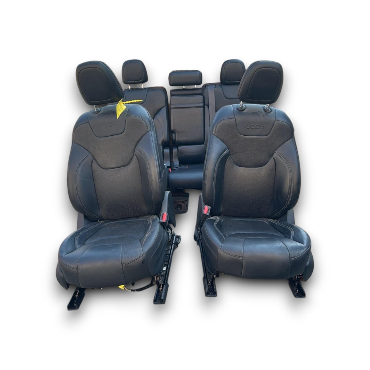Tappezzeria / sedili in pelle neri Jeep Cherokee (KL) (limited) (2013 > 2023) + pannelli porta - F&P CRASH SRLS - Ricambi Usati