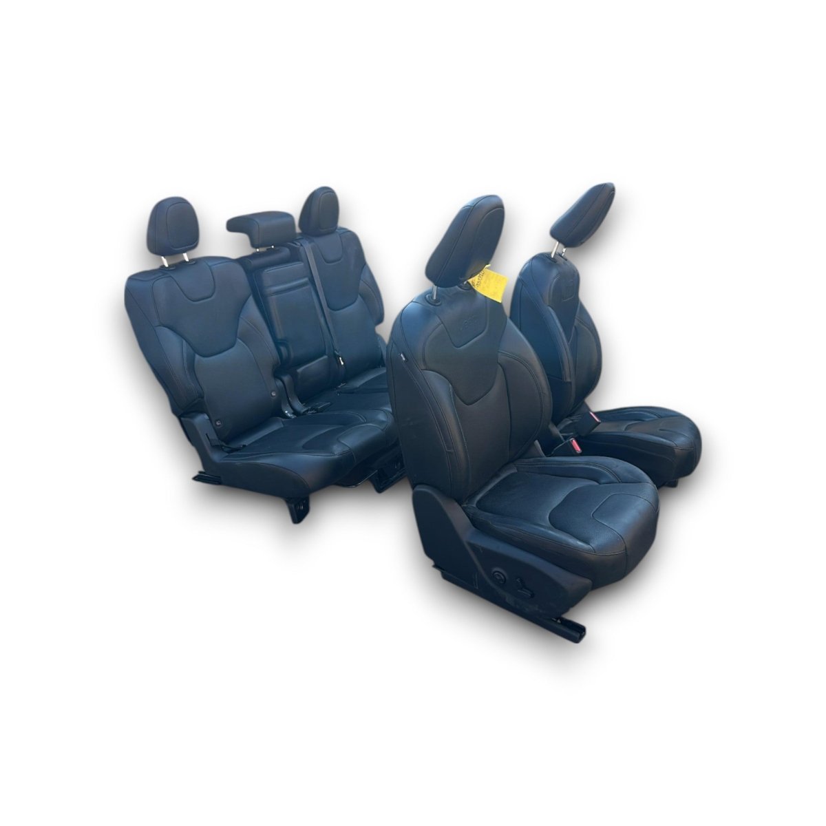 Tappezzeria / sedili in pelle neri Jeep Cherokee (KL) (limited) (2013 > 2023) + pannelli porta - F&P CRASH SRLS - Ricambi Usati