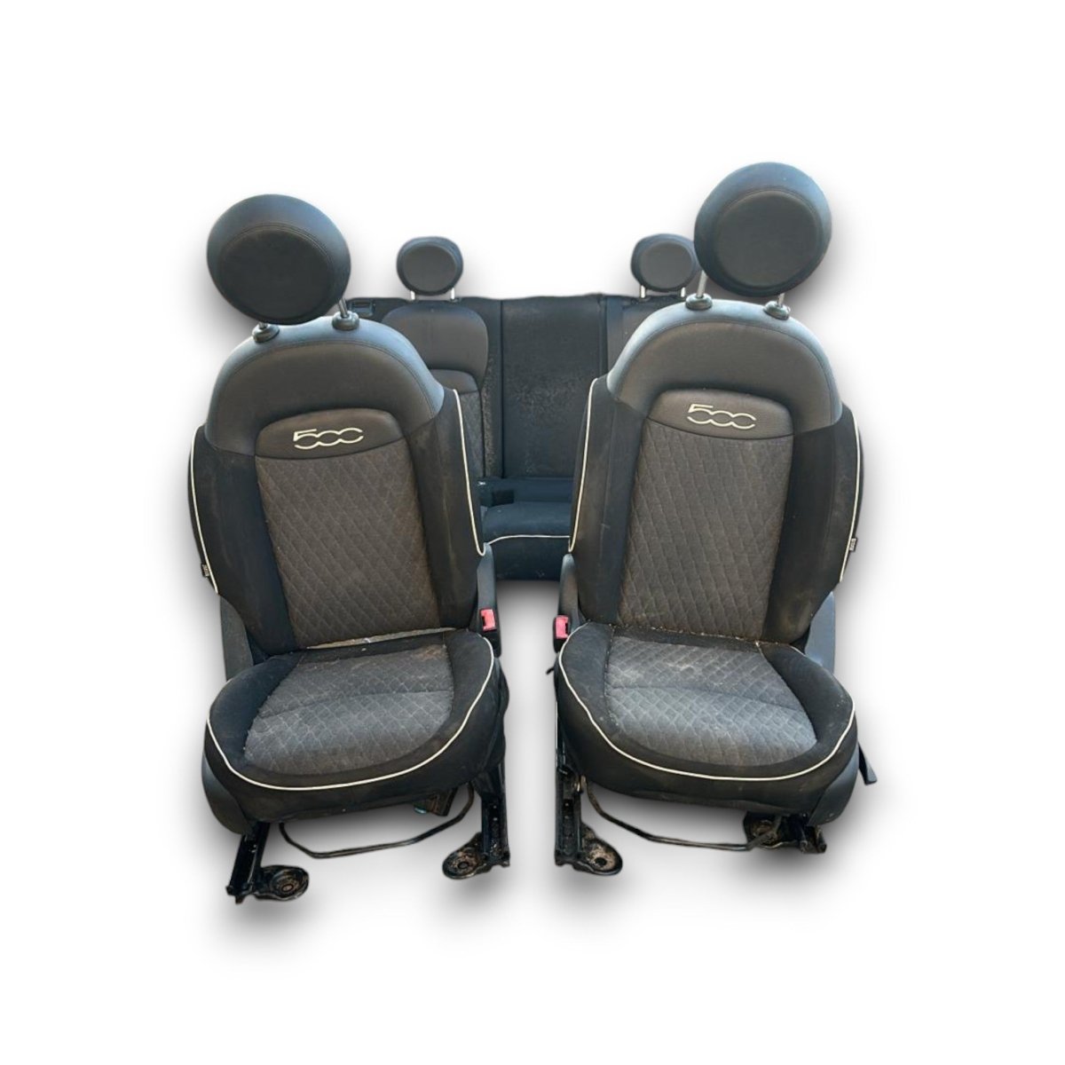 Tappezzeria / sedili in stoffa e pelle neri Fiat 500X (2014 > ) - F&P CRASH SRL - Ricambi Usati