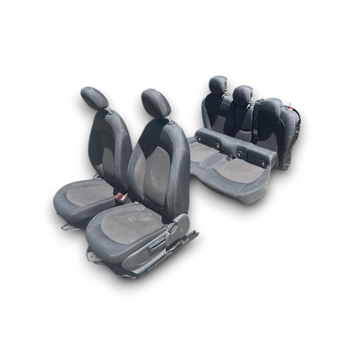 Tappezzeria / Sedili In Stoffa Nera e Grigia Mini Cooper (F55) (2014 > ) - F&P CRASH SRLS - Ricambi Usati
