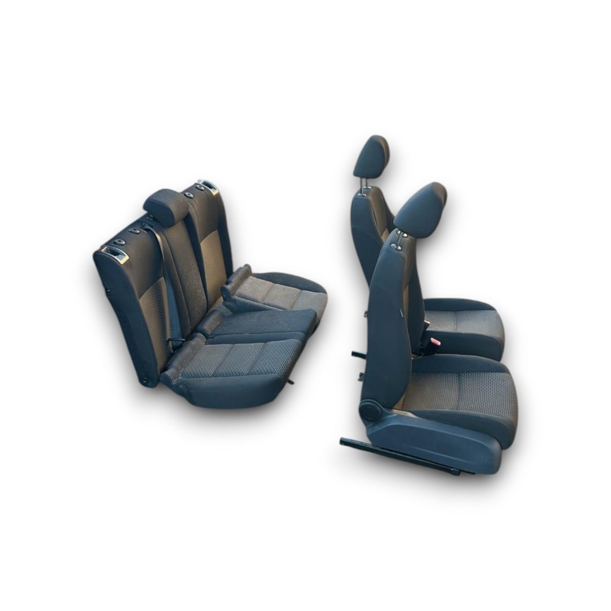 Tappezzeria / sedili in stoffa neri Volkswagen Golf VI Variant SW (2008 > 2012) - F&P CRASH SRLS - Ricambi Usati