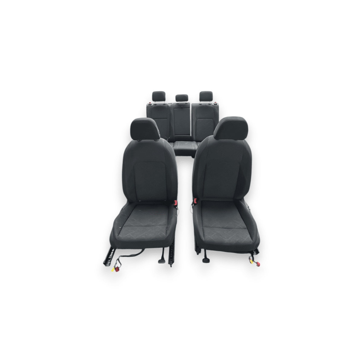 Tappezzeria / sedili in stoffa neri volkswagen golf VIII (2019 - ) + pannelli porta anteriori - F&P CRASH SRL - Ricambi Usati