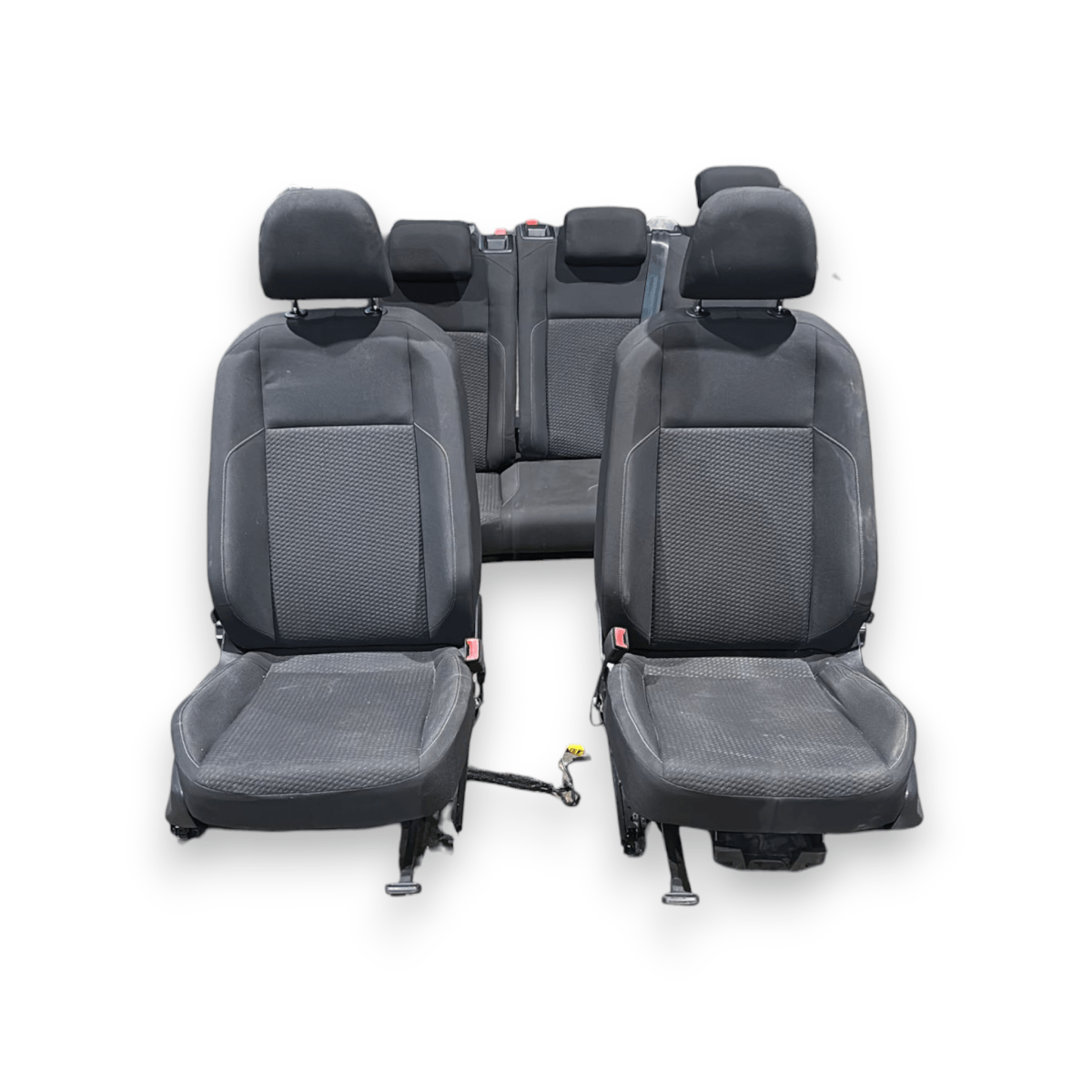 Tappezzeria / sedili in stoffa neri volkswagen polo aw1 (2017 - ) + pannelli porta - F&P CRASH SRL - Ricambi Usati