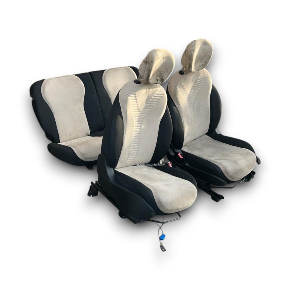 Tappezzeria / sedili Lancia Ypsilon (2011 > 2024) in stoffa nero e beige - F&P CRASH SRL - Ricambi Usati