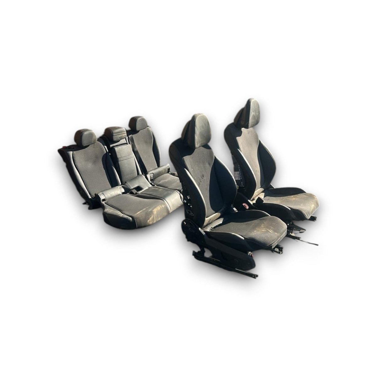 Tappezzeria / sedili Mercedes Benz Classe C (W206) (2021 > ) in stoffa e pelle neri (premium) - F&P CRASH SRL - Ricambi Usati