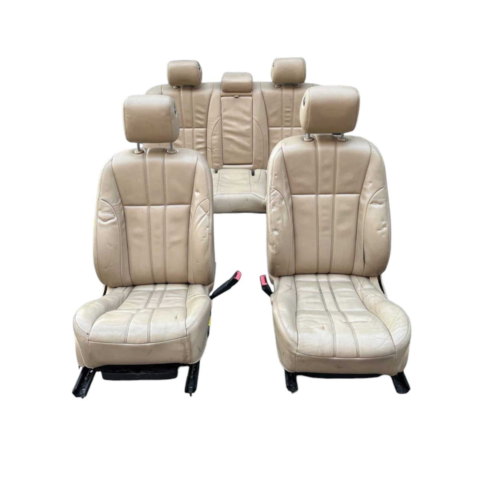 Tappezziera / sedili completa in pelle beige con pannelli Jaguar X351 XJ (2009 - 2019) - F&P CRASH SRLS - Ricambi Usati