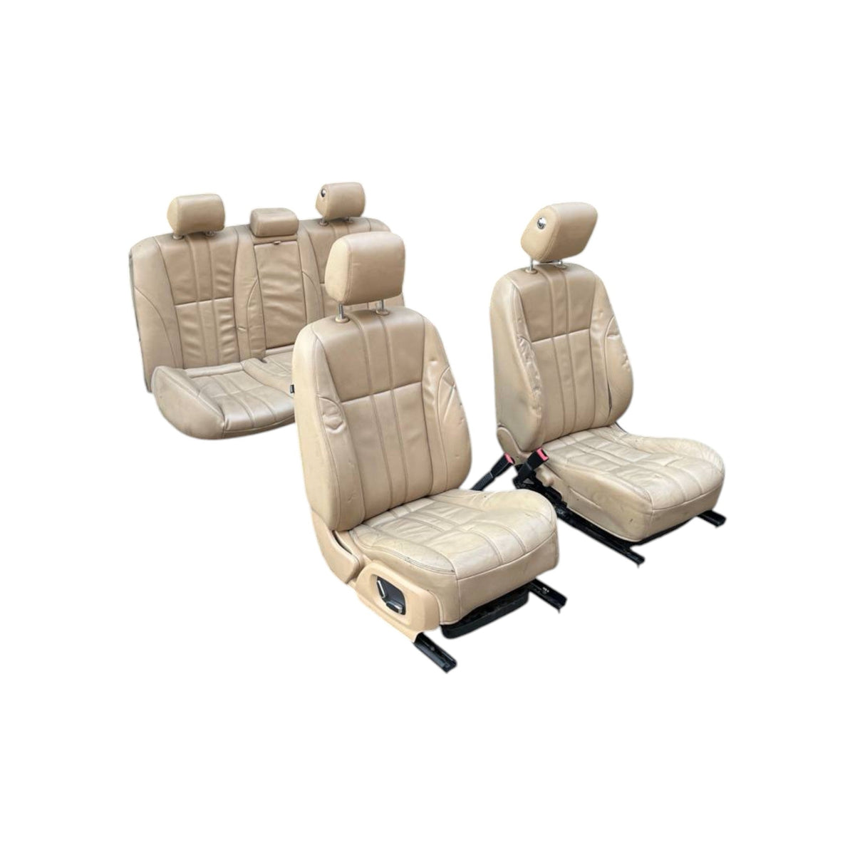 Tappezziera / sedili completa in pelle beige con pannelli Jaguar X351 XJ (2009 - 2019) - F&P CRASH SRLS - Ricambi Usati