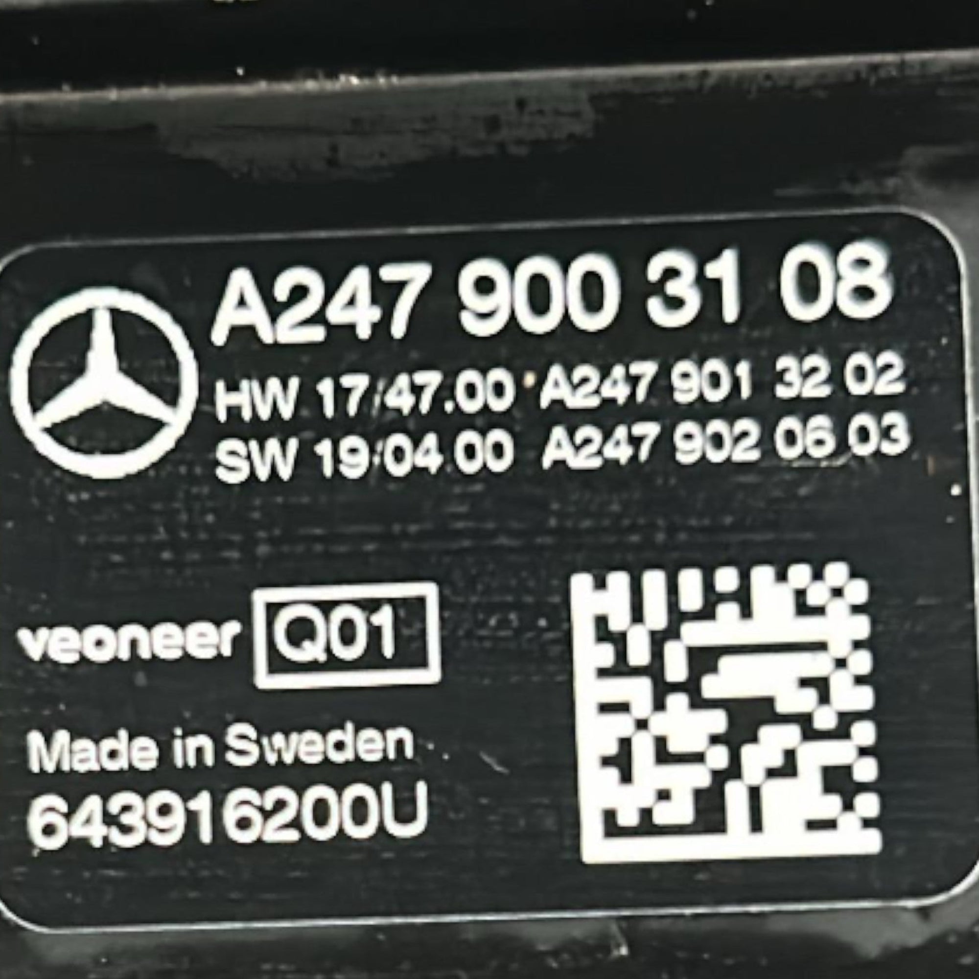 Telecamera Anteriore Mercedes Benz Classe A (W177) cod.A2479003108 (2018 > ) - F&P CRASH SRLS - Ricambi Usati