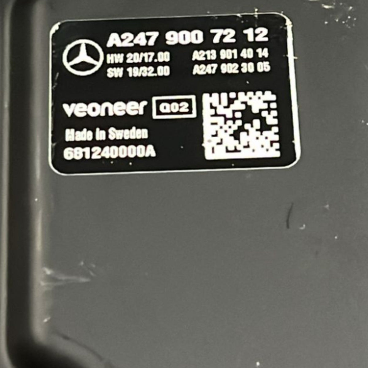 Radar Sensor Camera Front Lane Mercedes Benz Class B (W247) code:A2479007212 (2019 >) - F&P CRASH SRLS - Used Parts