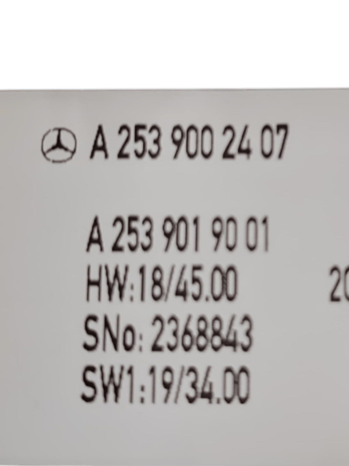 Mercedes GLA X253 Multifunction Touchpad COD: A2539019001 (2015 - 2022) - F&P CRASH SRLS - Used Parts