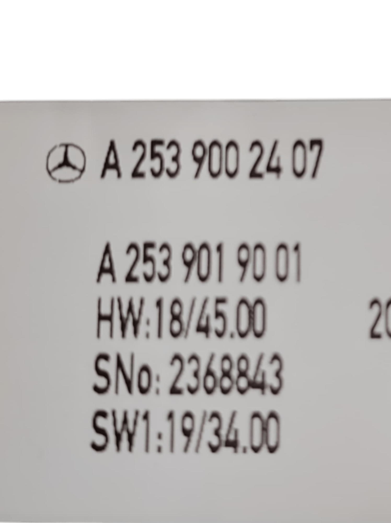 Mercedes GLA X253 Multifunction Touchpad COD: A2539019001 (2015 - 2022) - F&P CRASH SRLS - Used Parts