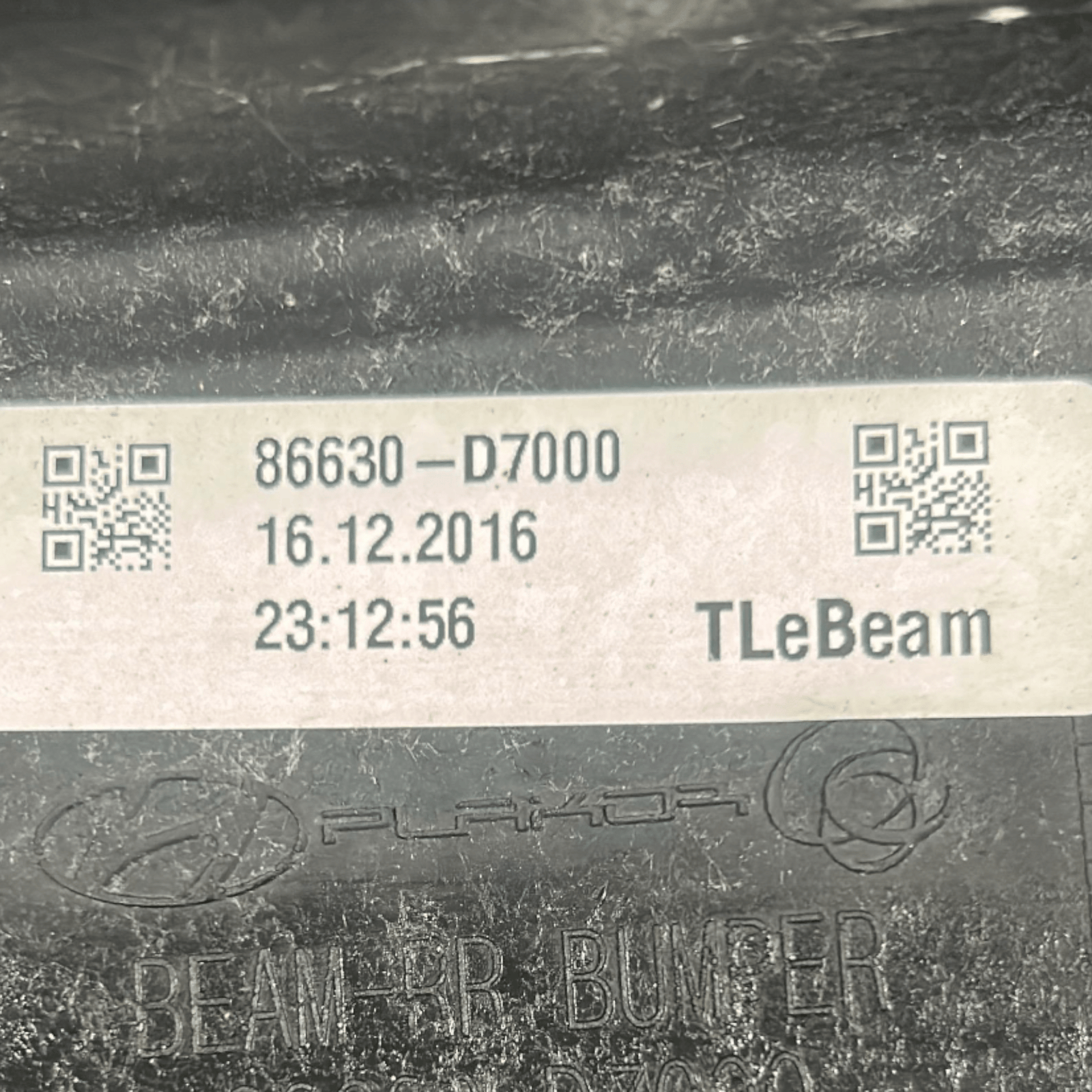 Rear Bumper Beam Hyundai Tucson cod.86630 - D7000 1.7 Diesel (2015 > 2020) Bracket / Reinforcement Bar - F&P CRASH SRLS - Used Parts