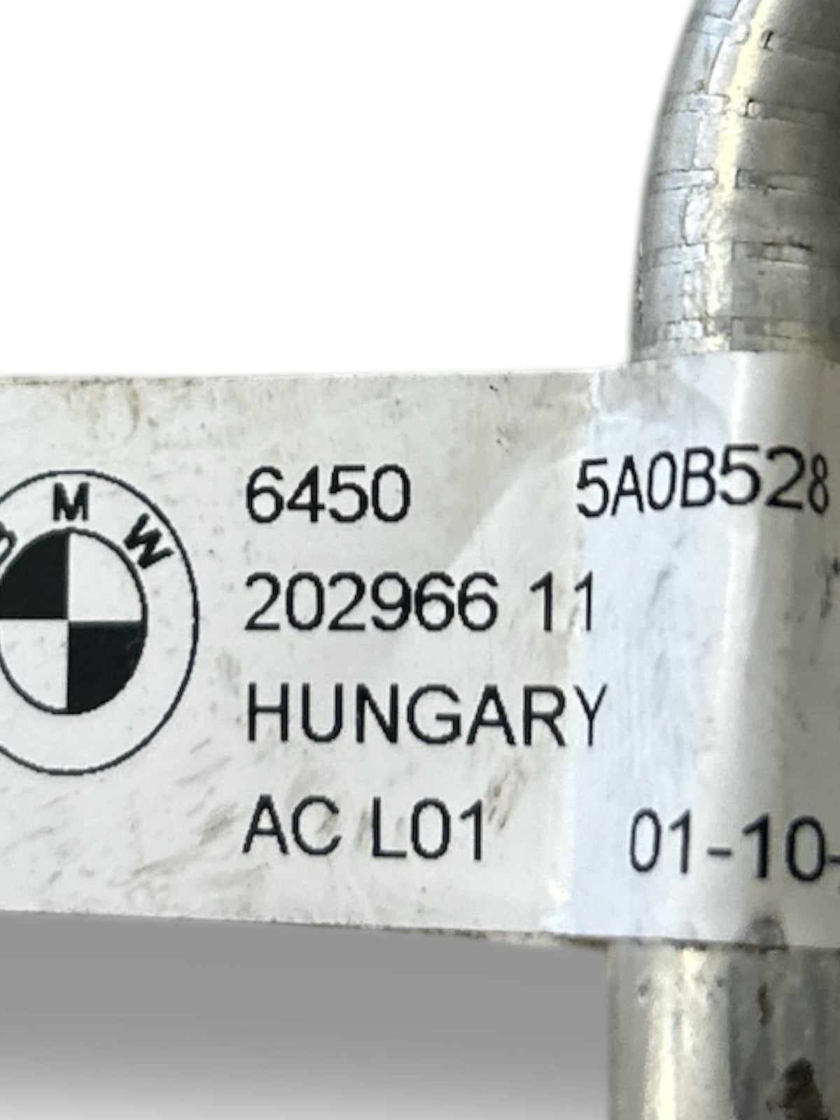 Air Conditioning Tube Bmw Series 2 1.5 Petrol code:5A0B528 / 64505A0B528 (2021 >) - F&P CRASH SRLS - Used Spare Parts