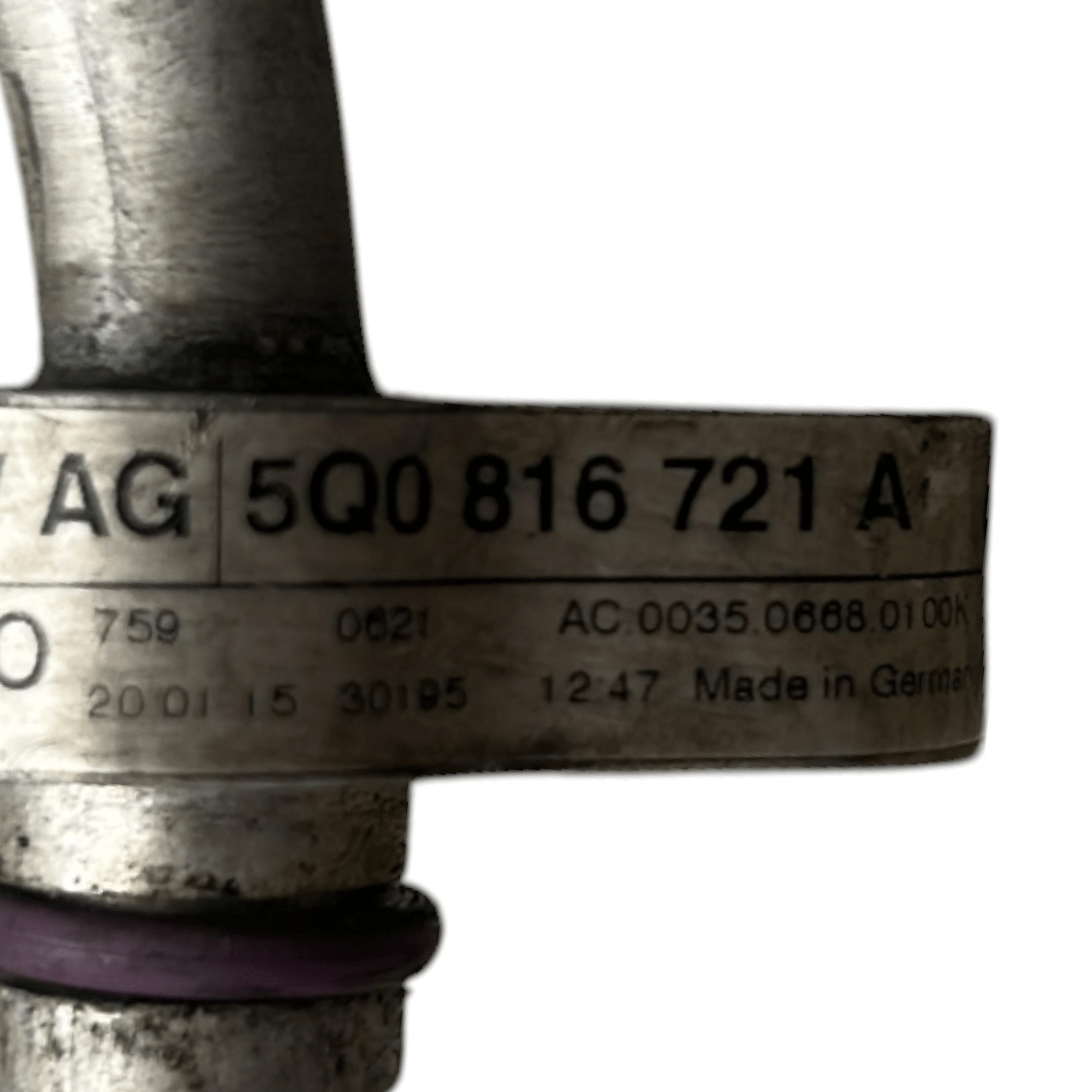 Tubo Aria Condizionata Volkswagen Golf VII cod.5Q0816721A 1.6 Diesel (2012 > 2019) - F&P CRASH SRLS - Ricambi Usati
