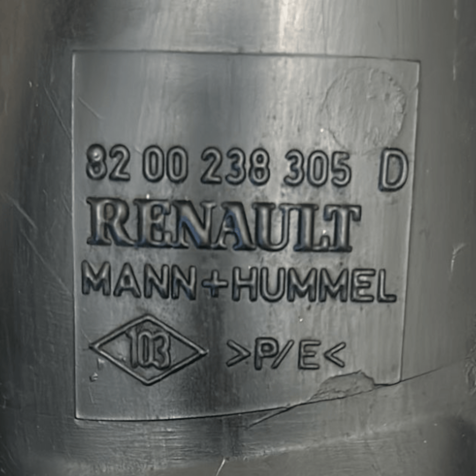 Dacia Sandero 1.6 gasoline intake tube code:8200238305 (2012 > 2020) - F&P CRASH SRLS - Used Parts