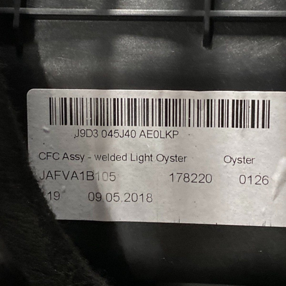 Tunnel centrale + bracciolo jaguar i - pace Cod: j9d3045j40ae0lkp (2018 - ) - F&P CRASH SRLS - Ricambi Usati
