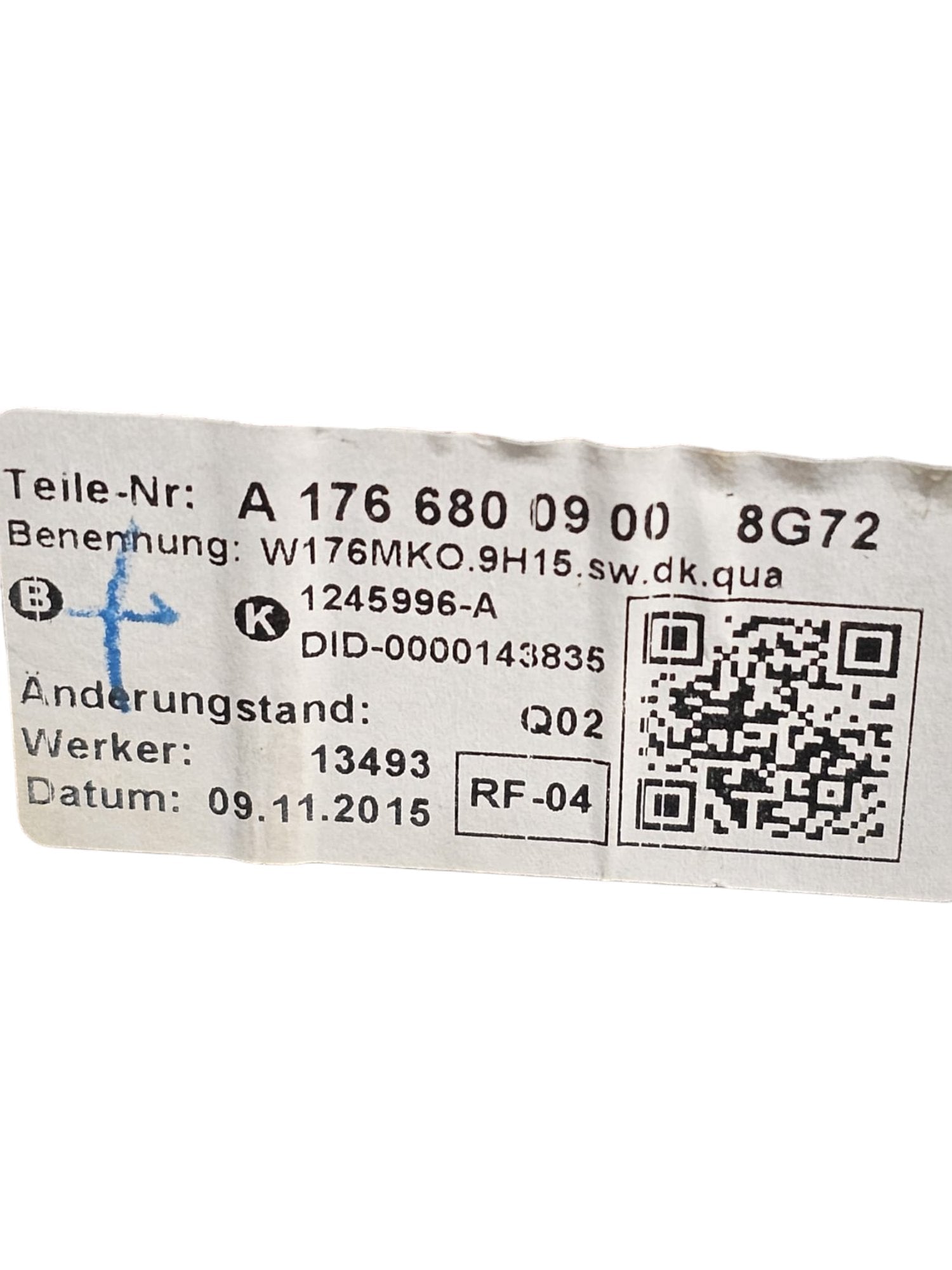 Tunnel centrale con bracciolo Mercedes Classe A W176 (2012 - 2018) Cod:A1766800900 - F&P CRASH SRLS - Ricambi Usati