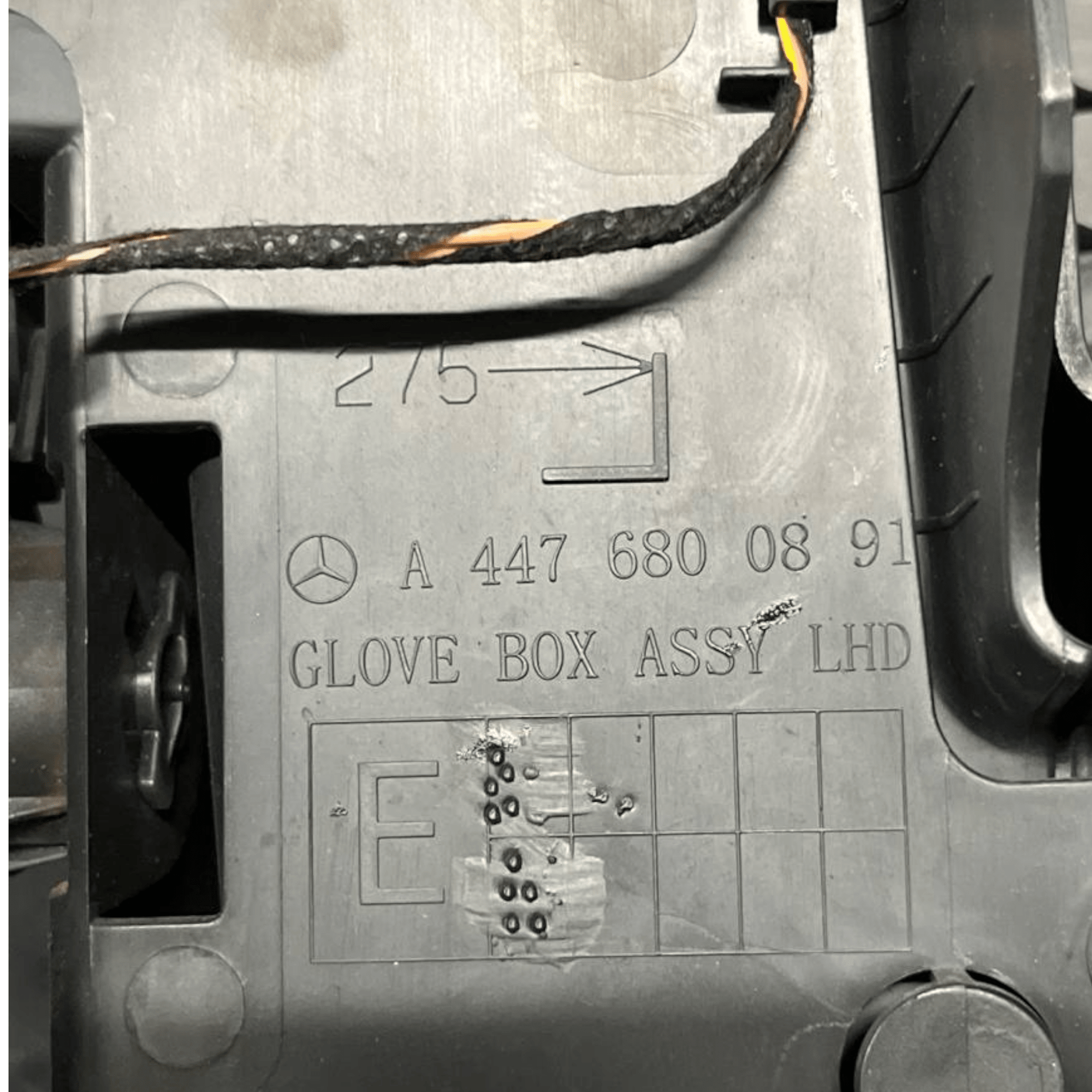 Vano / cassetto portaoggetti Mercedes - Benz Classe V W447 cod.A4476800891 (2019 - >) - F&P CRASH SRLS - Ricambi Usati