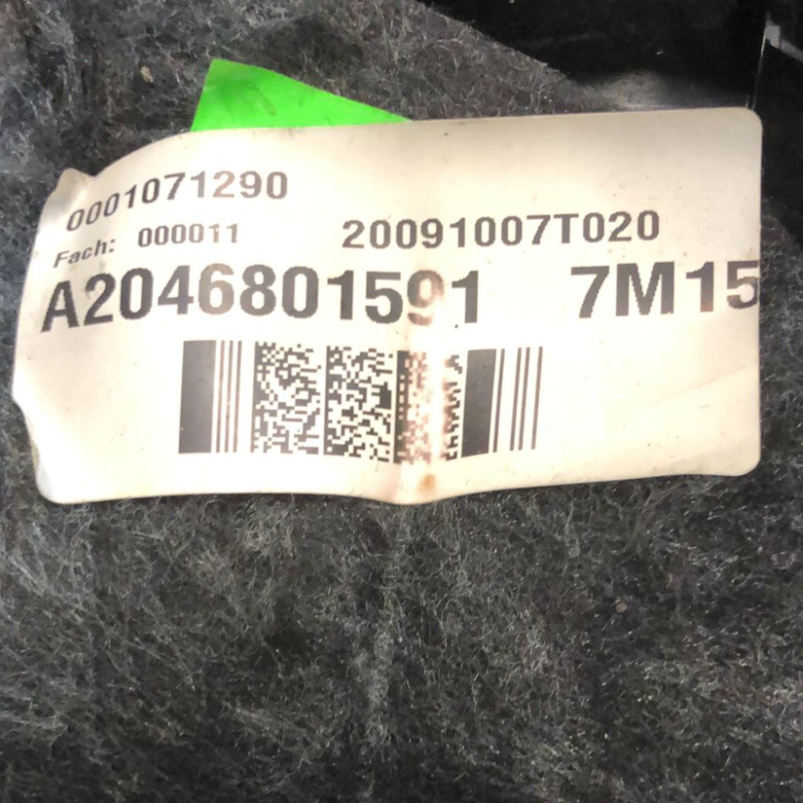 Mercedes Benz GLK Storage Compartment (2008 > 2015) code: A2046801591 - F&P CRASH SRLS - Used Parts