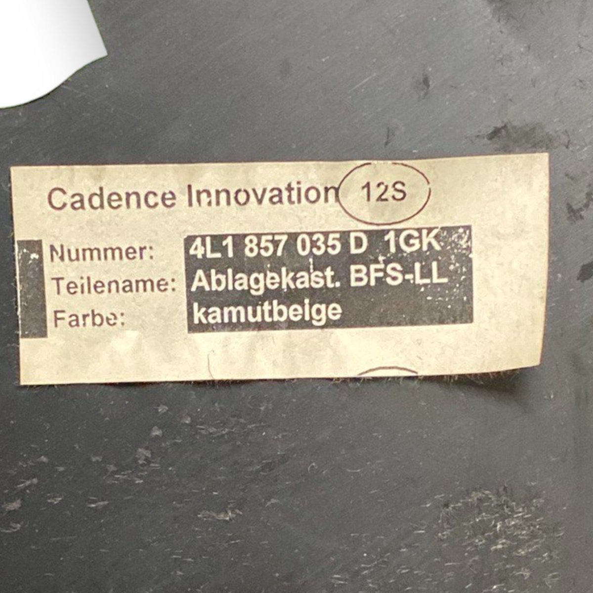 Vano portaoggetti audi q7 (2005 - 2015) Cod: 4l1857035d - F&P CRASH SRLS - Ricambi Usati