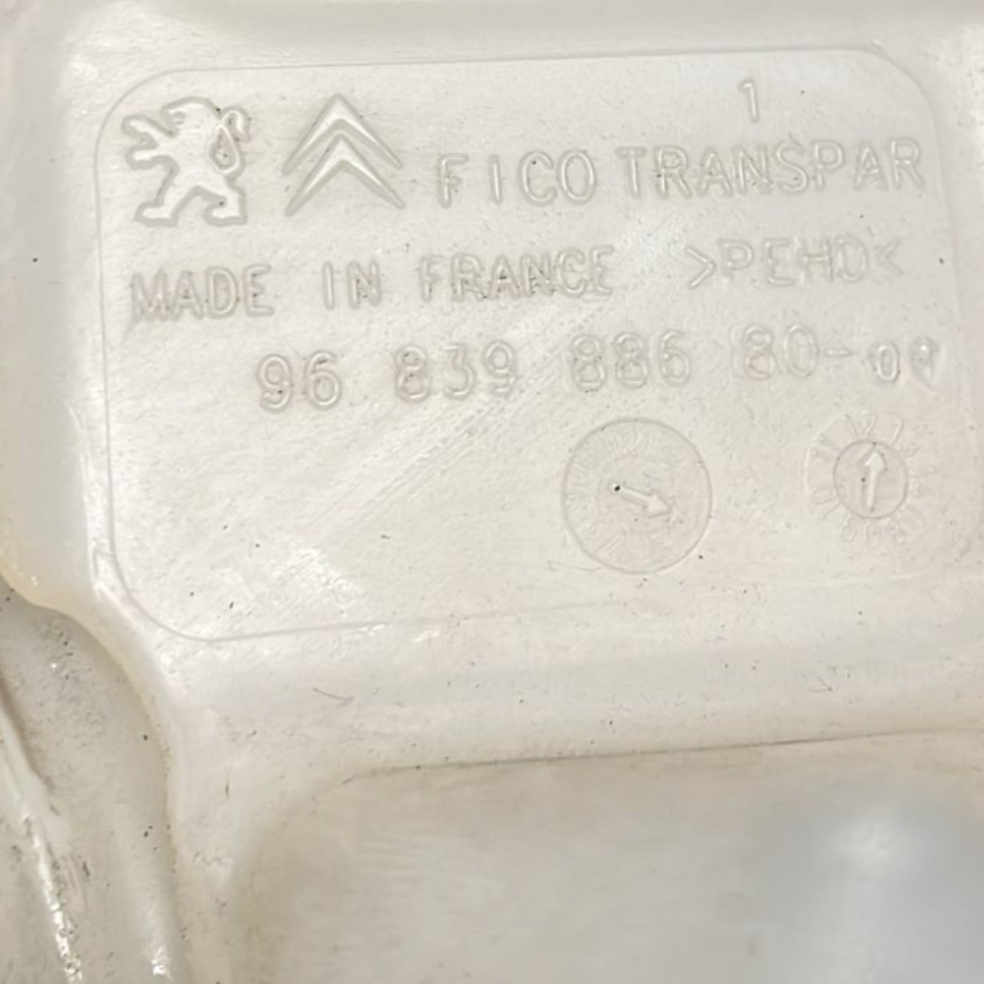Vaschetta Liquido Tergicristalli Peugeot 208 I cod:9683988680 (2012 >2019) - F&P CRASH SRLS - Ricambi Usati