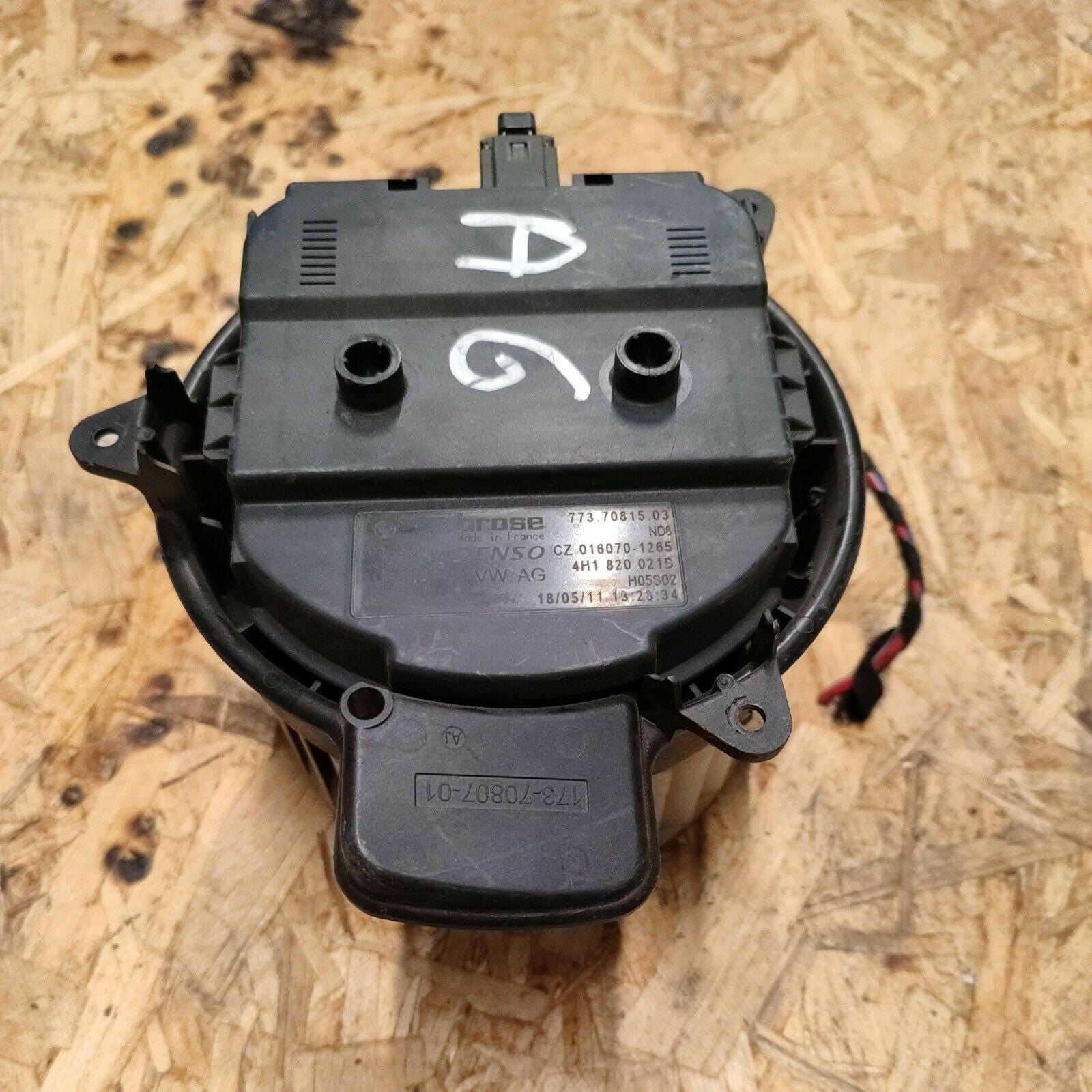 Ventilatore Motore Ventola Motore Ventilatore Riscaldamento Per Audi a6 c7 10 - 14 - F&P CRASH SRLS - Ricambi Usati