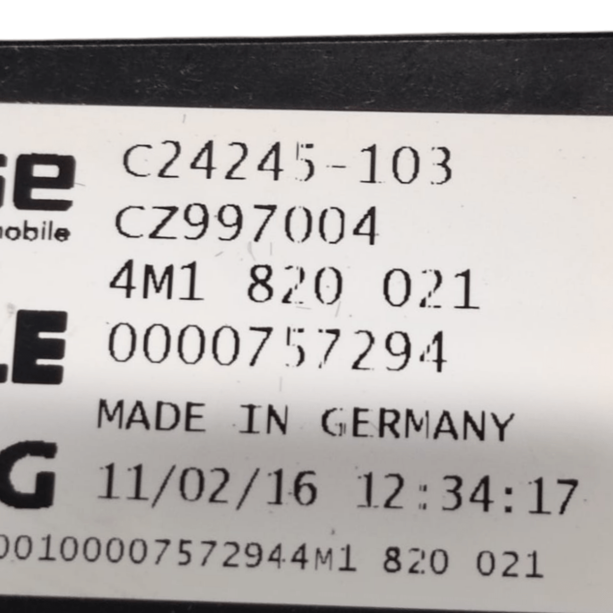 Ventola abitacolo audi a4 b9 2.0 diesel cod: 4m1820021 (2015 - 2024) - F&P CRASH SRLS - Ricambi Usati